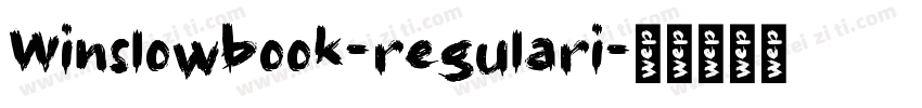 Winslowbook-regulari字体转换