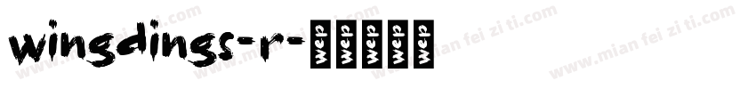 wingdings-r字体转换