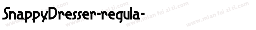 SnappyDresser-regula字体转换