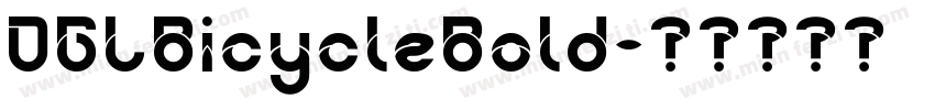 DGLBicycleBold字体转换