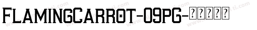 FlamingCarrot-09pG字体转换