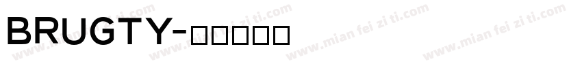Brugty字体转换