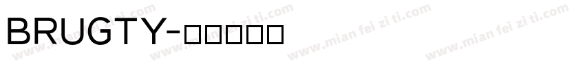 Brugty字体转换