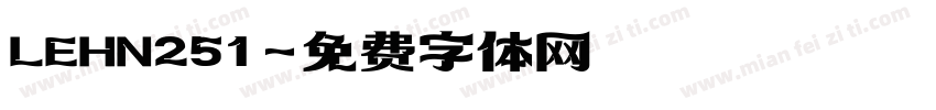 LEHN251字体转换