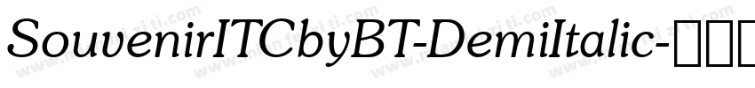 SouvenirITCbyBT-DemiItalic字体转换