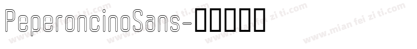 PeperoncinoSans字体转换