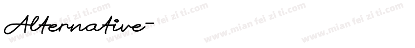 Alternative字体转换