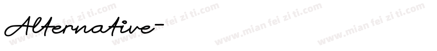 Alternative字体转换