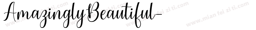 AmazinglyBeautiful字体转换