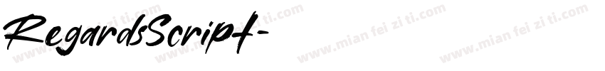 RegardsScript字体转换