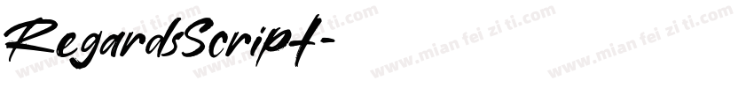 RegardsScript字体转换