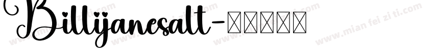 Billijanesalt字体转换