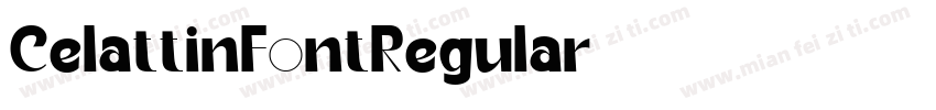 CelattinFontRegular字体转换