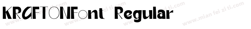 KRAFTONFont-Regular字体转换