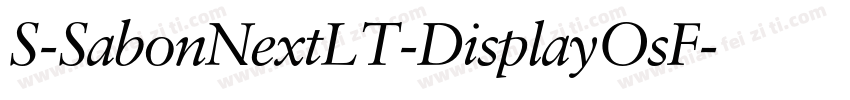 S-SabonNextLT-DisplayOsF字体转换