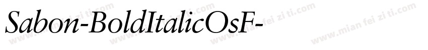 Sabon-BoldItalicOsF字体转换