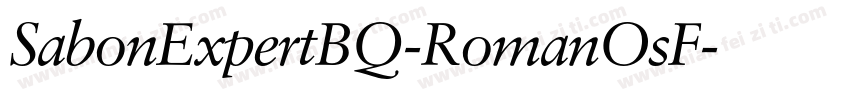 SabonExpertBQ-RomanOsF字体转换