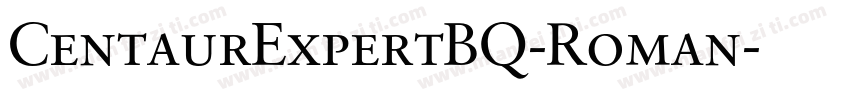 CentaurExpertBQ-Roman字体转换
