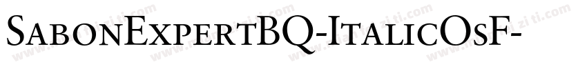 SabonExpertBQ-ItalicOsF字体转换