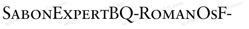 SabonExpertBQ-RomanOsF字体转换