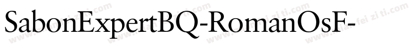 SabonExpertBQ-RomanOsF字体转换