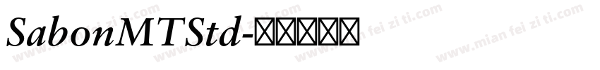 SabonMTStd字体转换