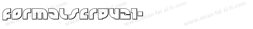 FormalScrp421字体转换