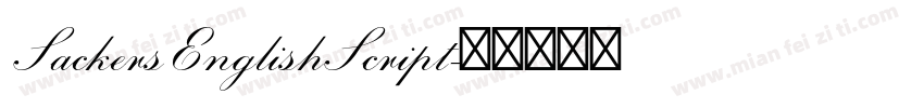 SackersEnglishScript字体转换