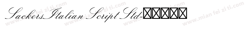 SackersItalianScriptStd字体转换