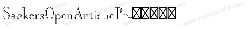SackersOpenAntiquePr字体转换