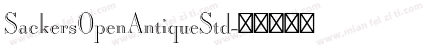 SackersOpenAntiqueStd字体转换