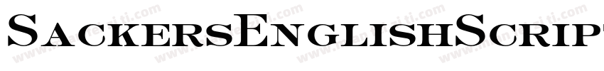 SackersEnglishScriptStd字体转换