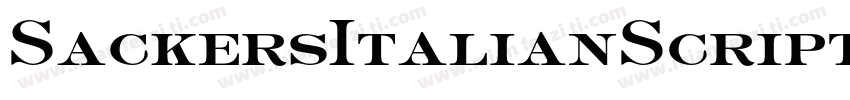SackersItalianScriptStd字体转换