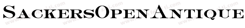 SackersOpenAntiqueStd字体转换