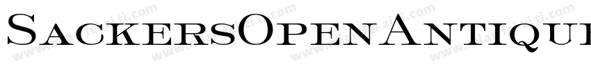 SackersOpenAntiqueStd字体转换