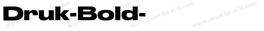 Druk-Bold字体转换