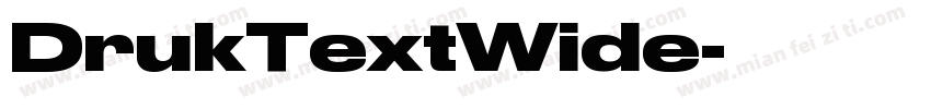 DrukTextWide字体转换