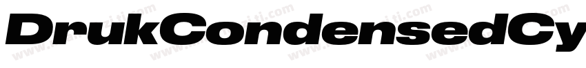DrukCondensedCyrSupe字体转换