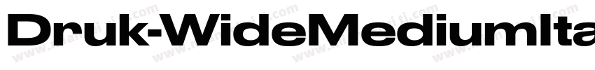 Druk-WideMediumItali字体转换