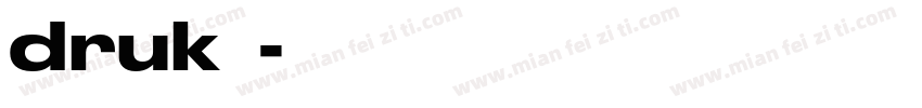 druk字体字体转换