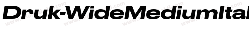 Druk-WideMediumItali字体转换