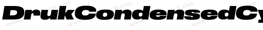 DrukCondensedCyrSupe字体转换