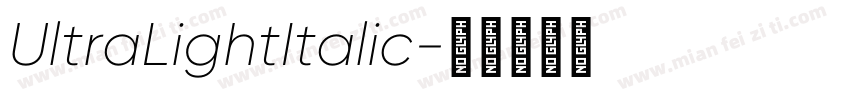 UltraLightItalic字体转换