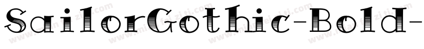 SailorGothic-Bold字体转换