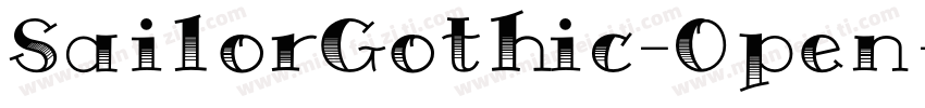 SailorGothic-Open字体转换