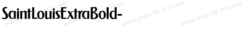 SaintLouisExtraBold字体转换