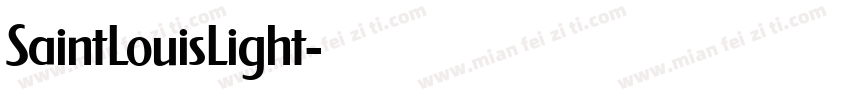 SaintLouisLight字体转换