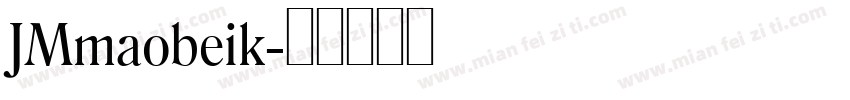 JMmaobeik字体转换
