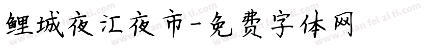 鲤城夜汇夜市字体转换