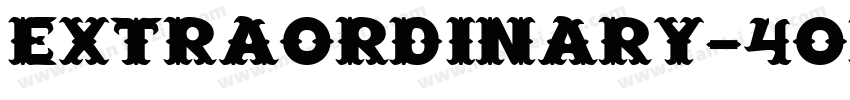 Extraordinary-4oEB字体转换